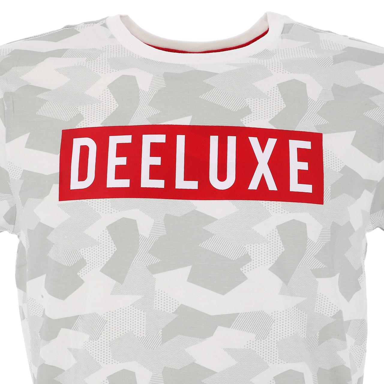 Neuf Tee shirt manches courtes Deeluxe Enfieldon white mc tee Blanc 90804