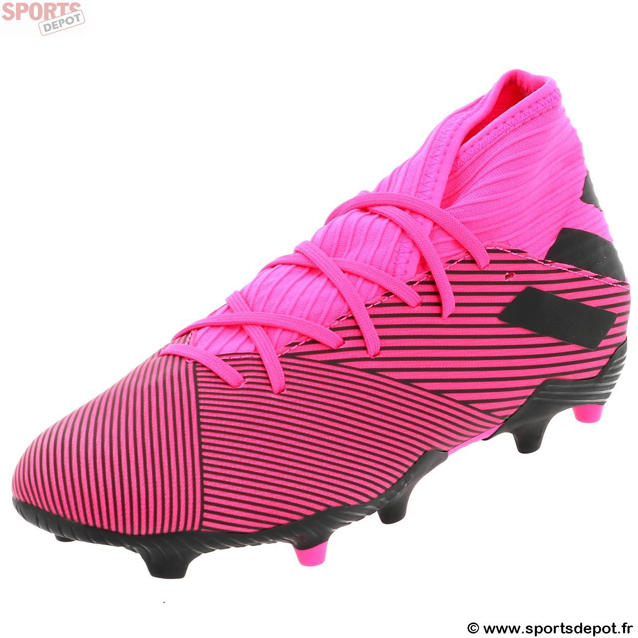 chaussure de foot adidas rose et bleu