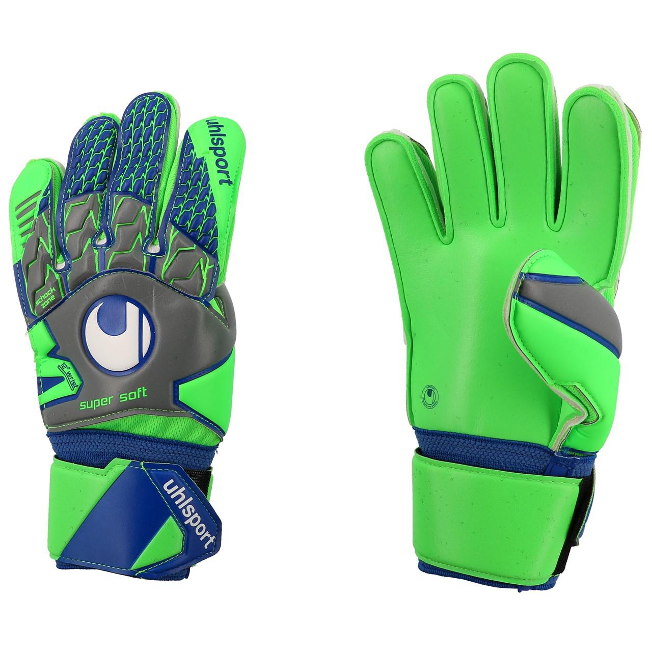 Goalkeeper gloves football uhlsport 42155 pro online shopping soft tensiongreen
