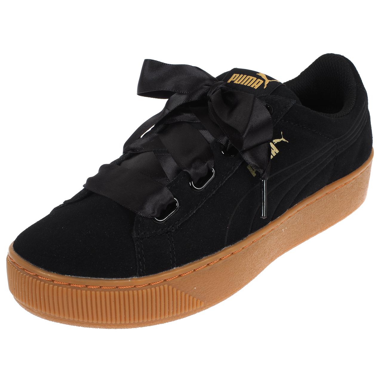 Chaussures basses cuir ou simili Puma Vikky platform blk l Noir 43481 Neuf Chaussures basses cuir ou simili Puma Vikky platform blk l Noir 43481 Neuf