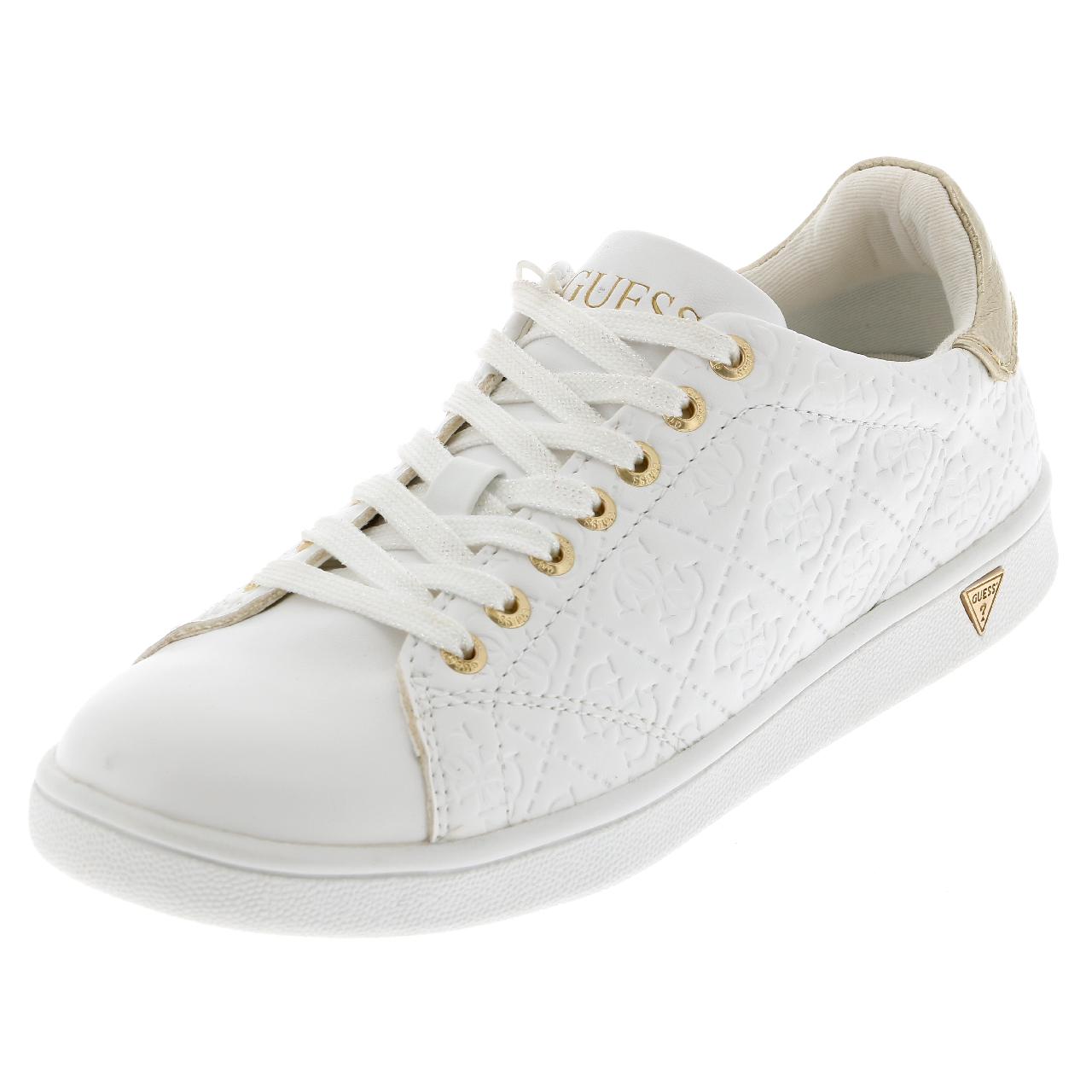 Chaussures basses toile Guess Super white lady Blanc 46781 Neuf Chaussures basses toile Guess Super white lady Blanc 46781 Neuf